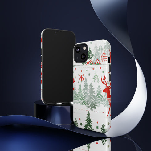 Nordic Christmas Print - Impact Resistant Phone Case
